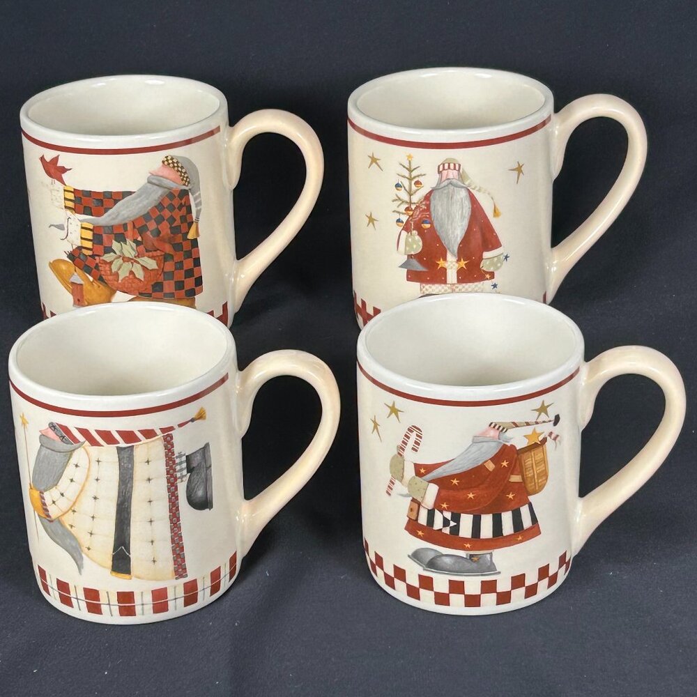 set of 4 colorful coffee mugs. WILLIRAYE STUDIO WW2434